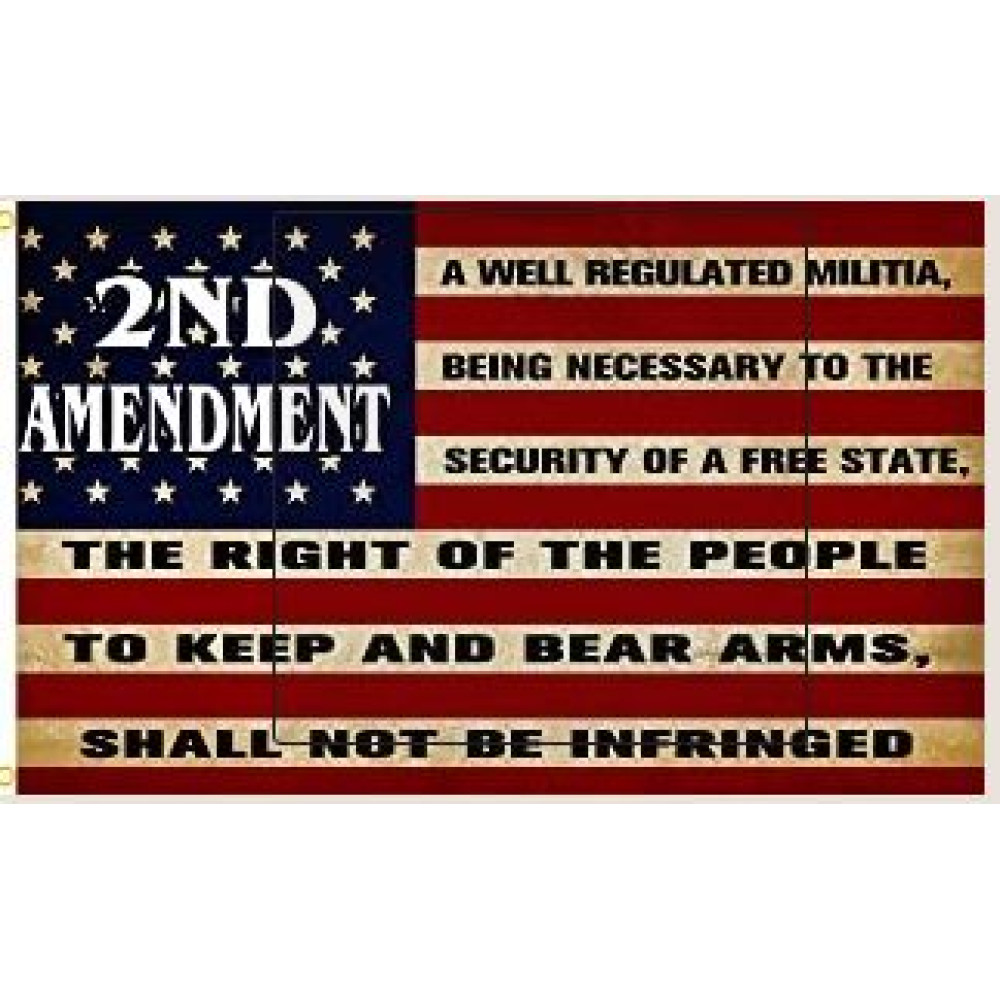 2ND AMENDMENT 3X5 FLAG